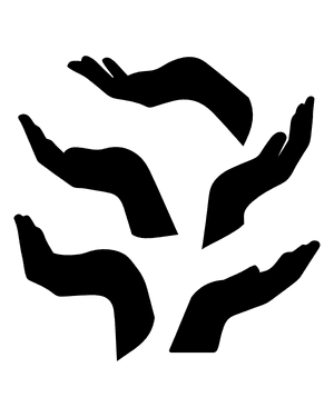 Cupped Hand Silhouette Clip Art