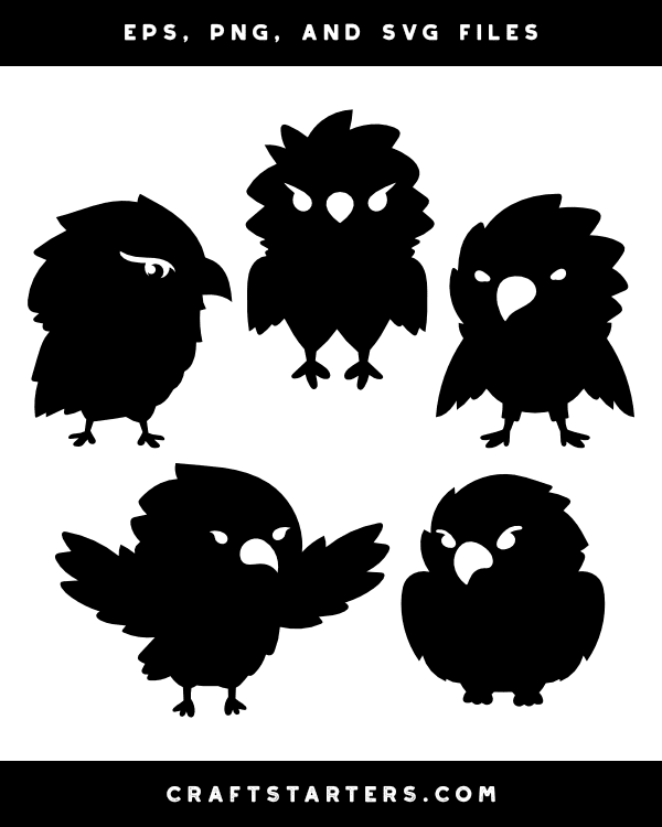 Cute Eagle Silhouette Clip Art