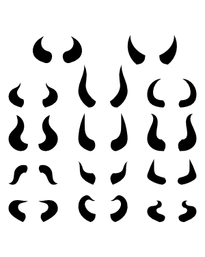 Devil Horns Silhouette Clip Art