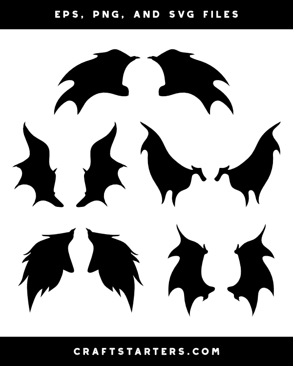 Devil Wings Silhouette Clip Art