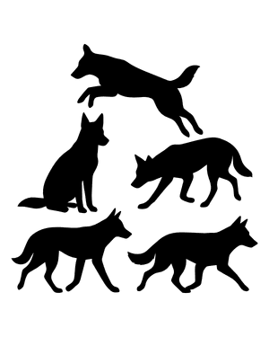 Dingo Silhouette Clip Art