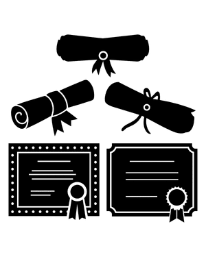 Diploma Silhouette Clip Art