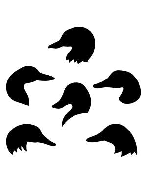 Duck Head Silhouette Clip Art