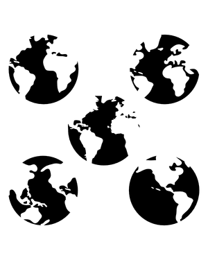 Earth Silhouette Clip Art