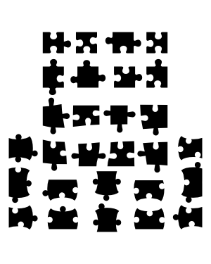 Edge Puzzle Piece Silhouette Clip Art