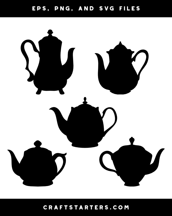 teapot silhouette clip art