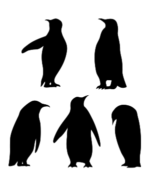 Emperor Penguin Silhouette Clip Art