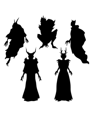 Evil Spirit Silhouette Clip Art