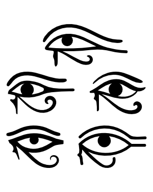 Eye of Horus Silhouette Clip Art