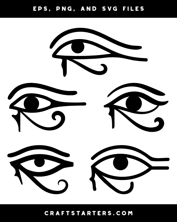Eye of Horus Silhouette Clip Art