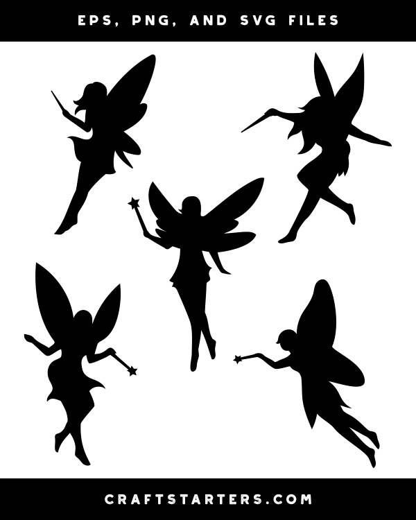 black and white fairy clip art