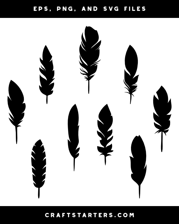 feather outline clipart