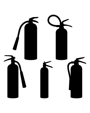 Fire Extinguisher Silhouette Clip Art