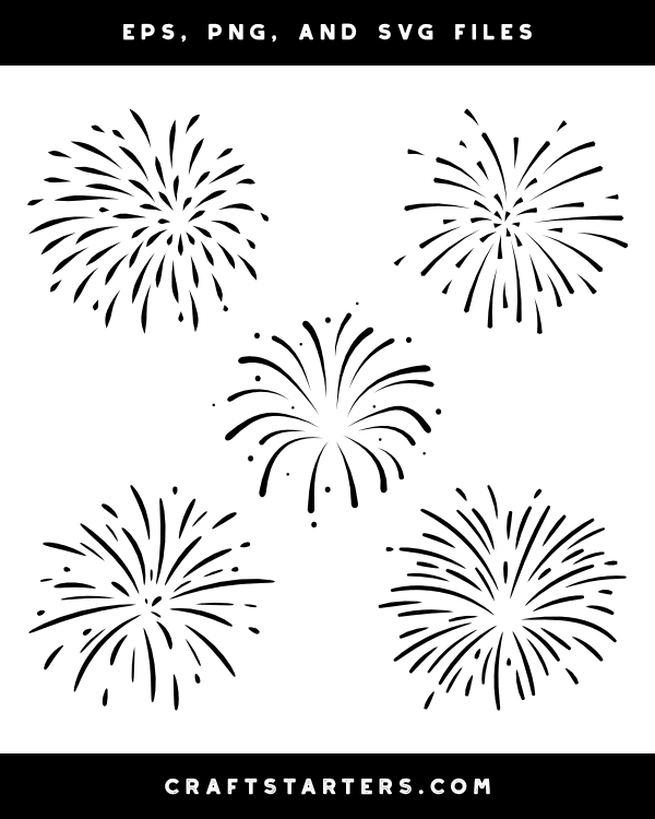 Fireworks Silhouette Clip Art