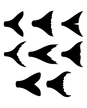 Fish Tail Silhouette Clip Art