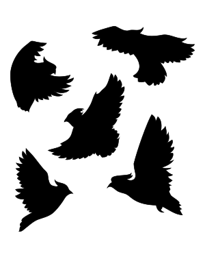 Flying Cockatoo Silhouette Clip Art