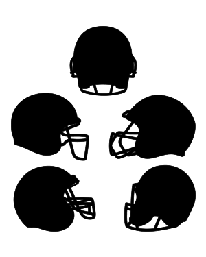 Football Helmet Silhouette Clip Art