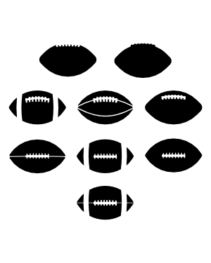 Football Silhouette Clip Art