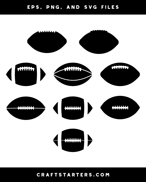 football silhouette clipart