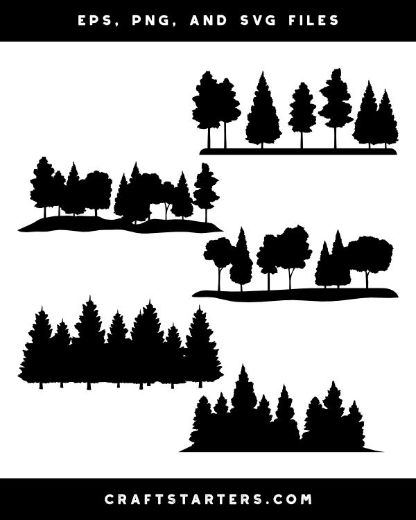 Forest Silhouette Clip Art