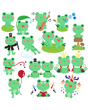 Frog Digital Stamps