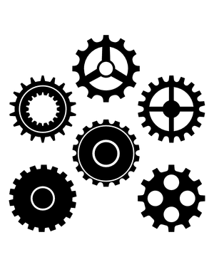 Gear Silhouette Clip Art