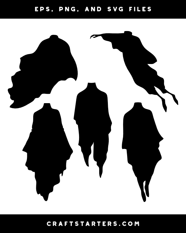 Ghost With No Head Silhouette Clip Art