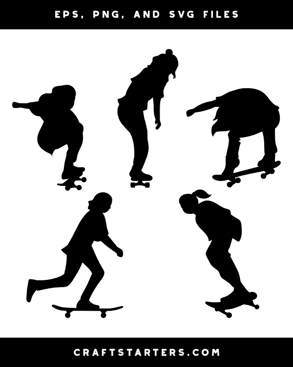 skateboarder silhouette clip art