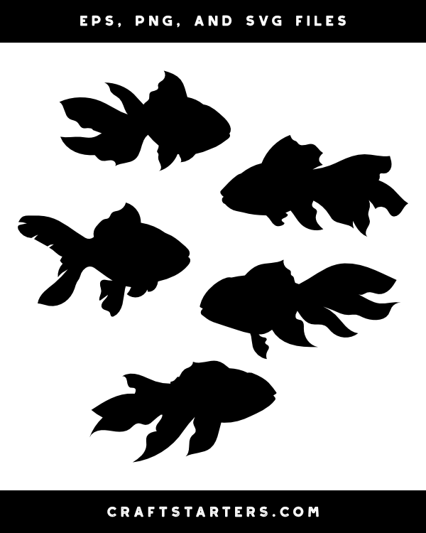 Download Goldfish Side View Silhouette Clip Art