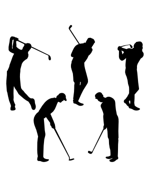 Golfer Silhouette Clip Art