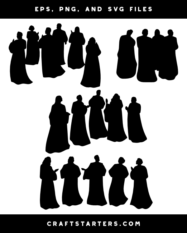 Gospel Choir Silhouette Clip Art