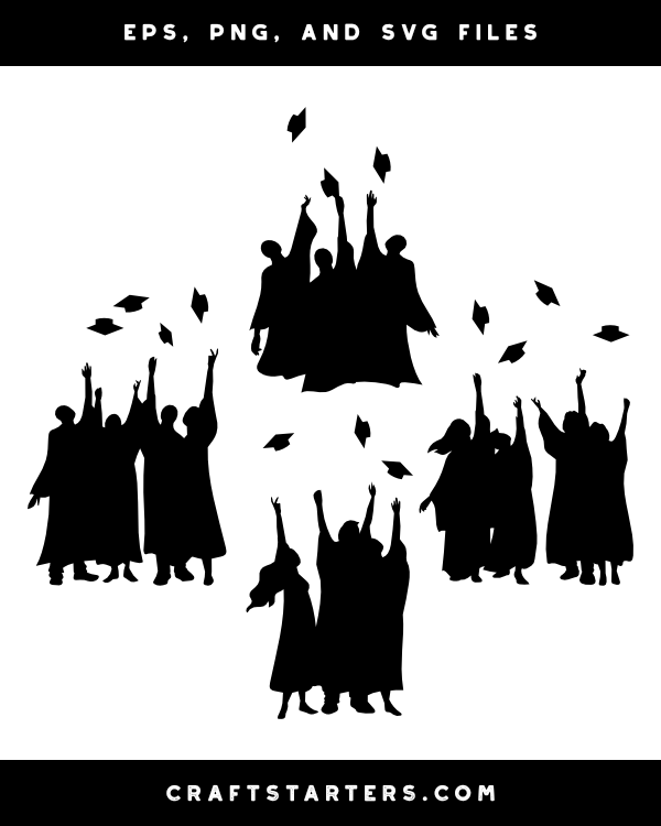 Throwing Graduation Caps PNG Transparent Images Free Download, Vector  Files
