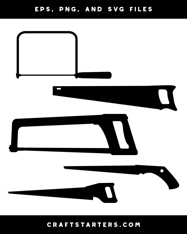 Hand Saw Silhouette Clip Art