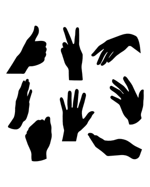 Hand Silhouette Clip Art