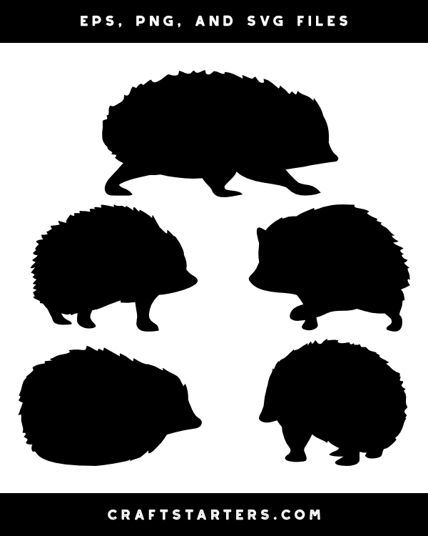hedgehog silhouette clip art free