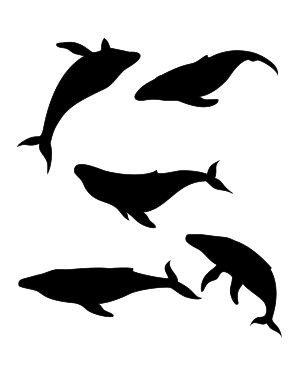 Humpback Whale Silhouette Clip Art
