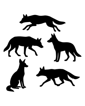 Jackal Silhouette Clip Art