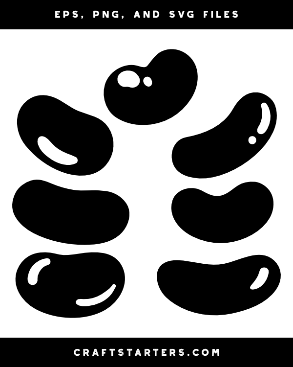 Jelly Bean Silhouette Clip Art