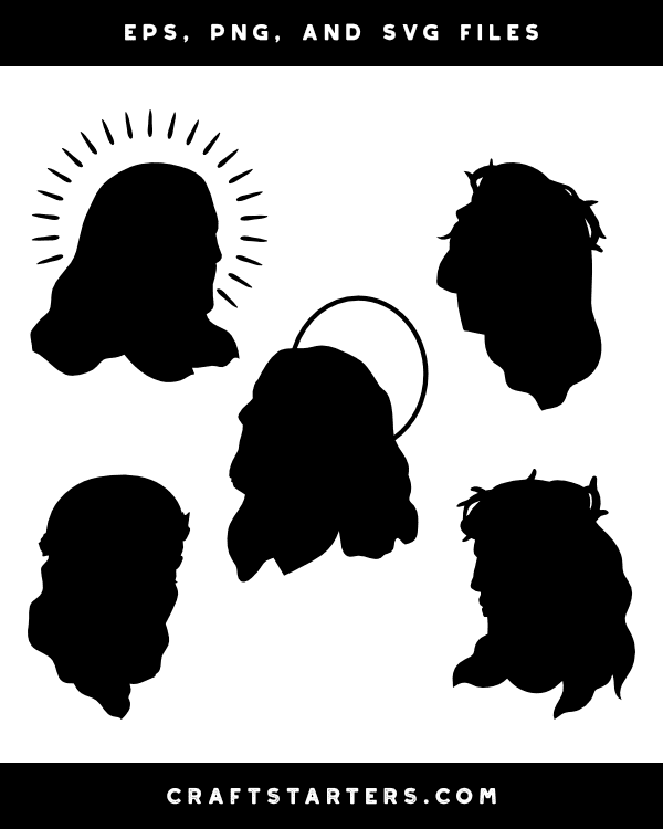 Jesus Head Silhouette Clip Art