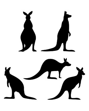 Kangaroo Silhouette Clip Art