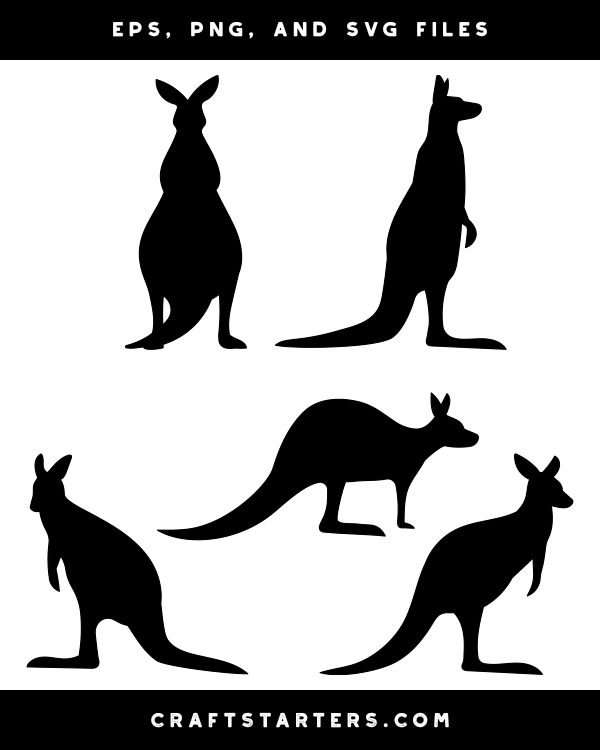 Kangaroo Silhouette Clip Art