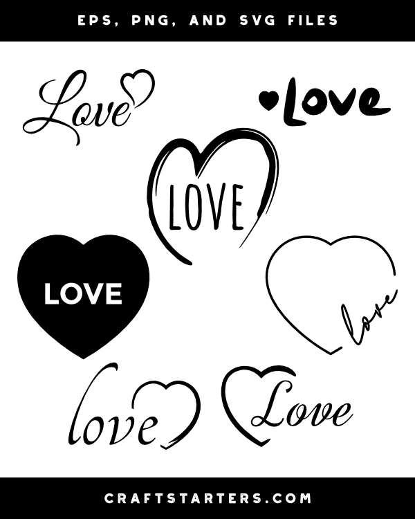 Love Heart Silhouette Clip Art