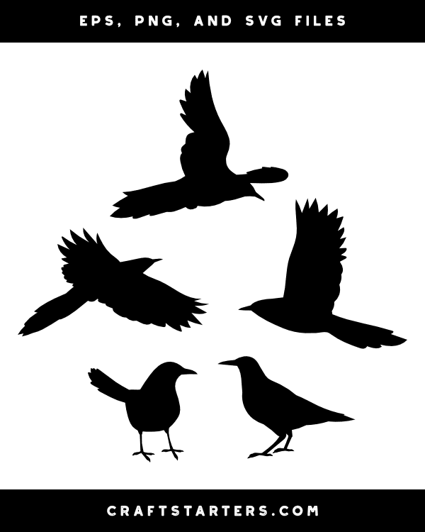 Magpie Silhouette Clip Art