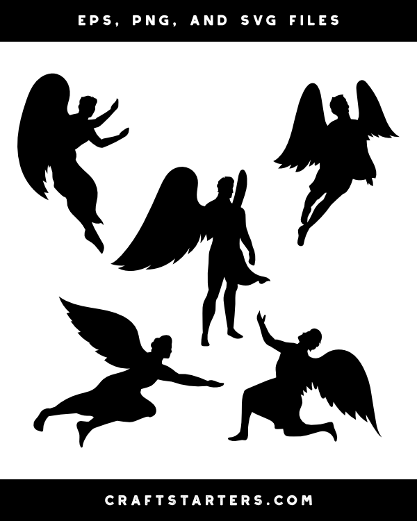 Download Male Angel Silhouette Clip Art