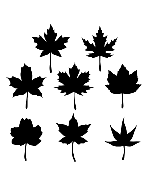 Maple Leaf Silhouette Clip Art