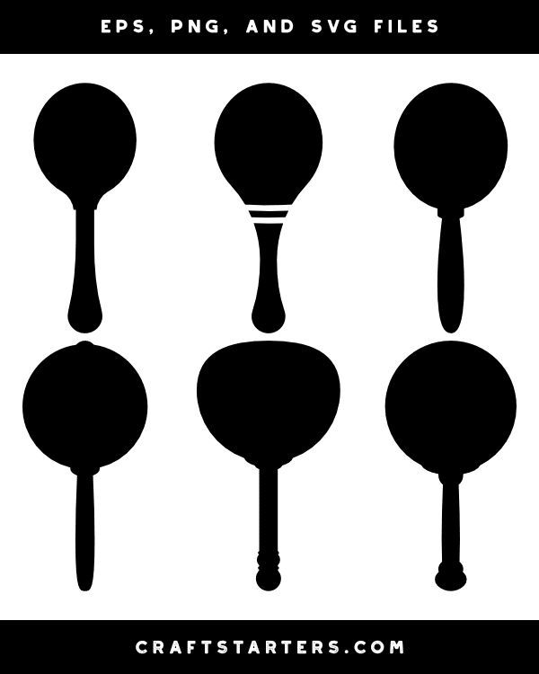 Maracas Silhouette Clip Art