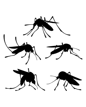 Mosquito Silhouette Clip Art