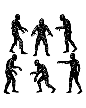 Mummy Silhouette Clip Art