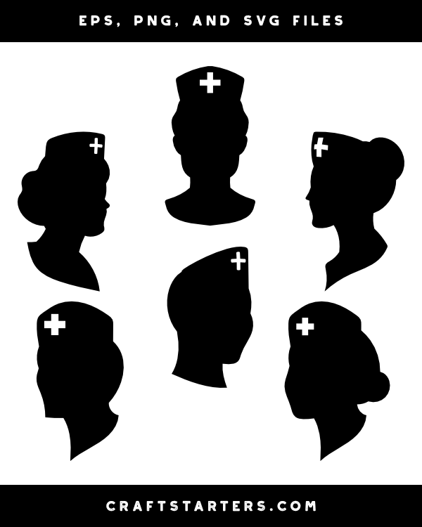 Nurse Head Silhouette Clip Art
