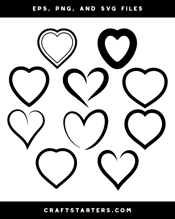 Open Heart Silhouette Clip Art